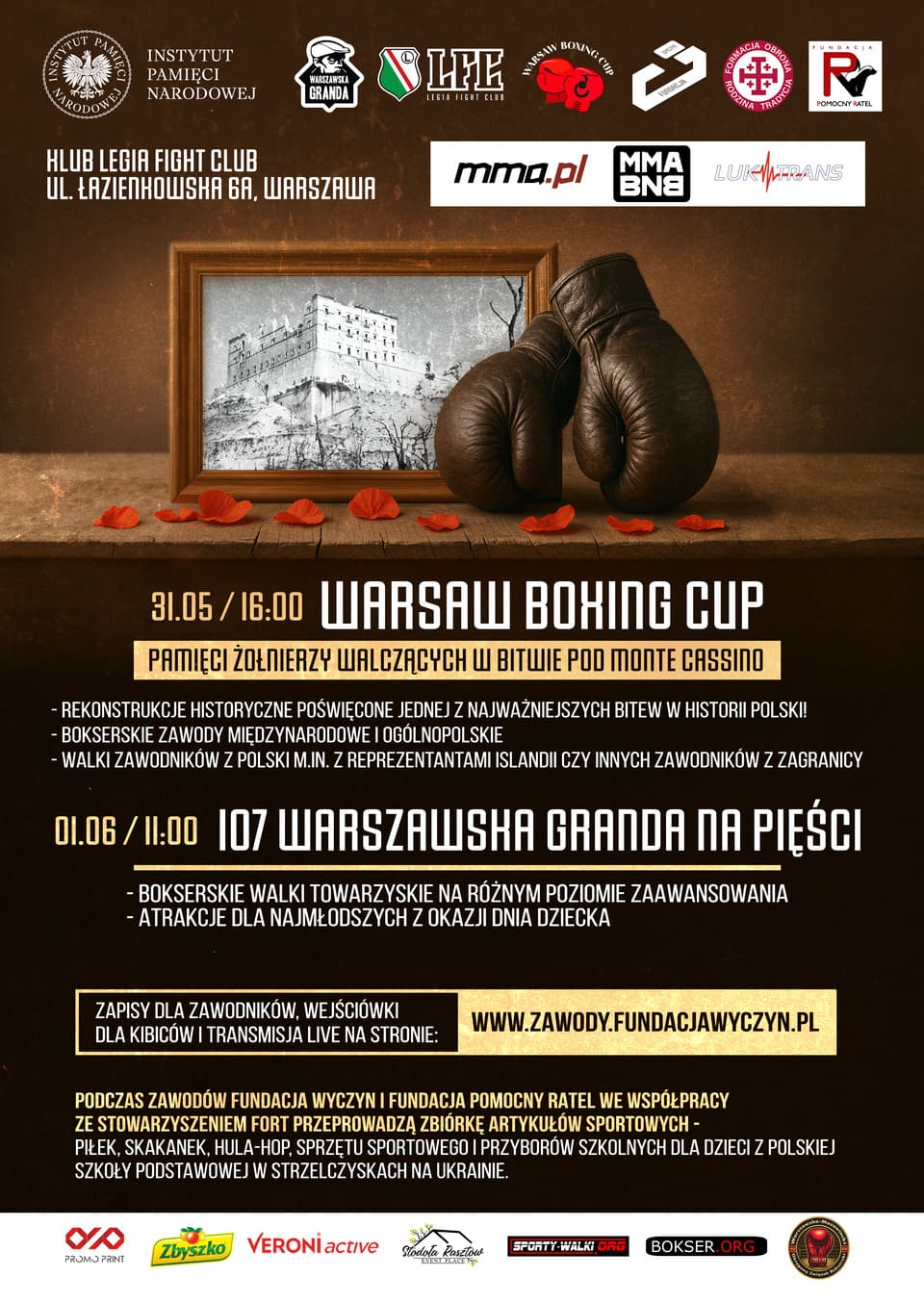 Zaproszenie na Warsaw Boxing Cup i Warszawską Grandę