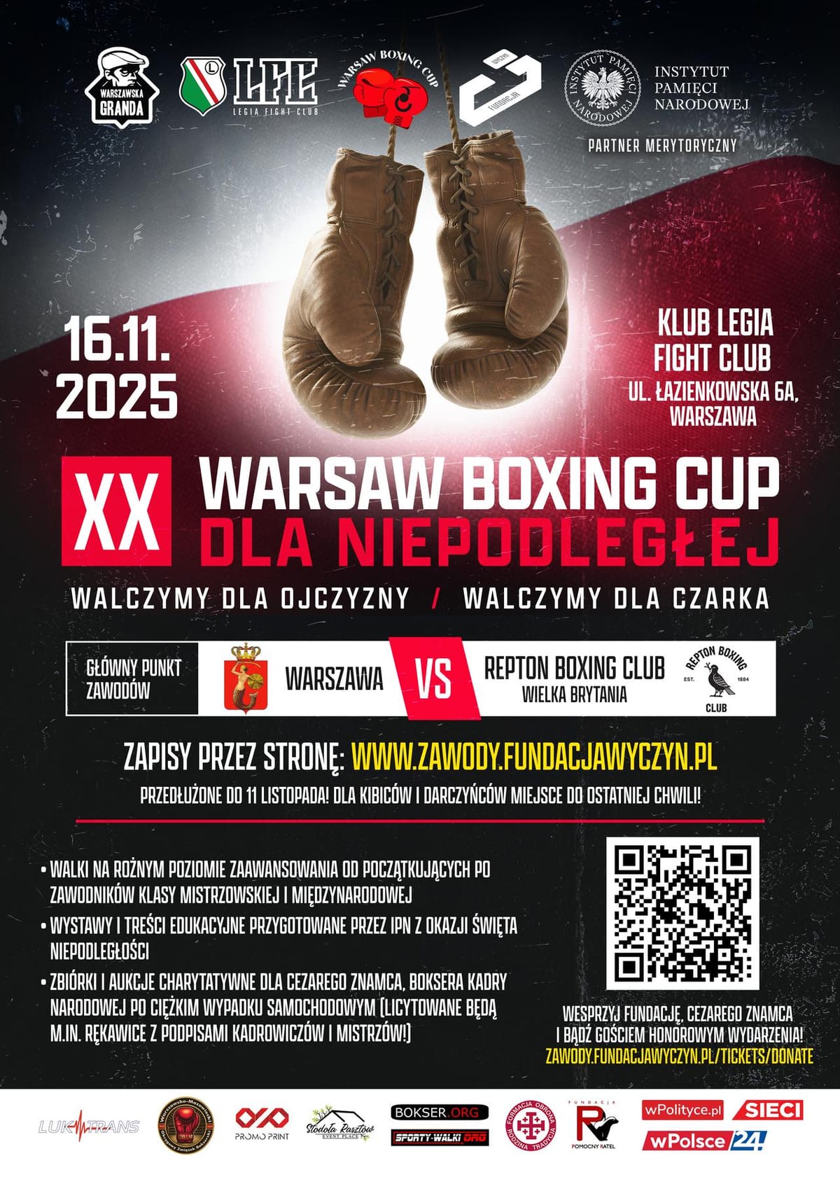 WARSAW BOXING CUP - zapisy i harmonogram