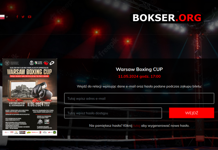 Pay Per View - Warsaw Boxing Cup